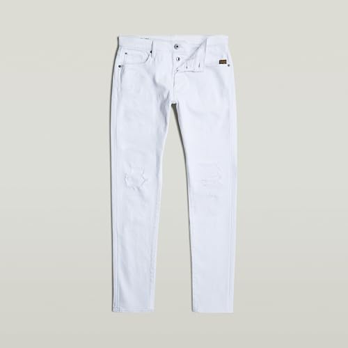 G-STAR Herren 3301 Slim Jeans, Weiß (Paper White gd Destroyed 51001-D552-H155), 29W / 30L 4