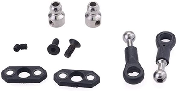-Front Anti-Roll Bar Sway Bar Set 8044 for 1/8 ZD Racing 08423 08425 08426 08427 9020 9072 9116 9203 RC Car Upgrade Parts - (Color: Black)