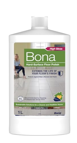 Bona Hard-Surface Floor Polish, Gloss, 1 Litre