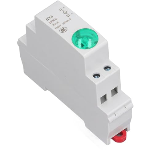 Voyant LED pour Rail DIN, Circuit d'indication de Signal, Indicateur LED de Type Rail pour Boîtier de Distribution CA CC 230 V, Lampe de Signalisation sur Rail DIN, Voyant Tableau Electrique