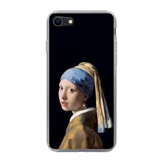 Fodral för iPhone 8 - Flicka med pärlörhänge - Vermeer - Konst - Silikon/Softcase mobilskal