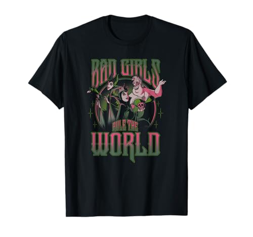 T-shirt Disney Villains Neon Bad Girls Rule pour fan de mode pop culture pop