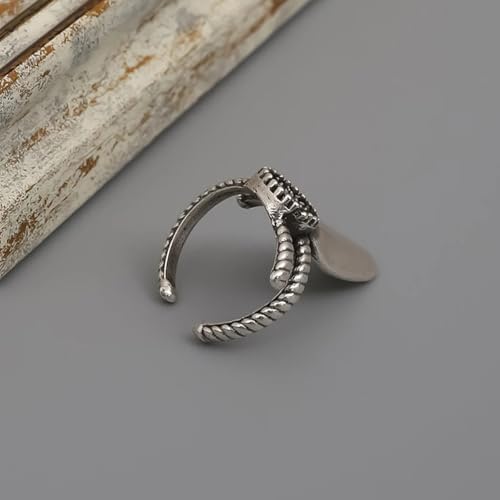 Bague ouverte oxyde de zirconium ajustable, le cadeau empilable parfait - 4