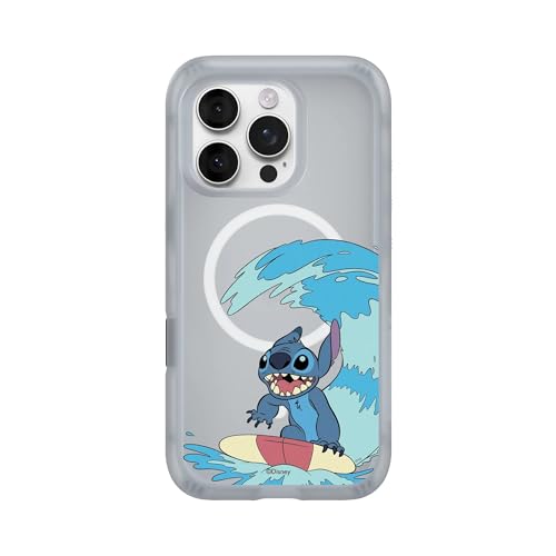 Coque iPhone 16 Pro MagSafe réduit dommages internes RhinoShield Stitch gris