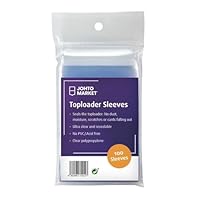 Toploader Sleeves 100 Stück – Resealable Schutzhüllen für 3x4 Toploader – Archivierungssicher & wiederverwendbar – JohtoMarket