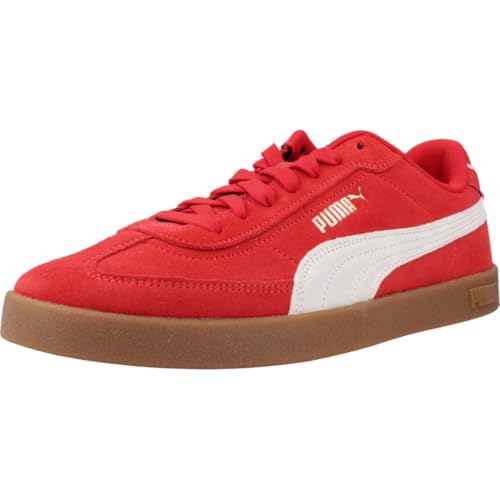PUMA Club II Era Suede, Zapatillas Unisex Adulto, For All Time Red White Gold, 45 EU