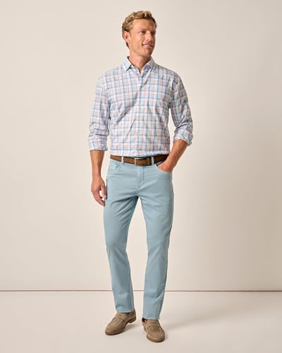 johnnie-O Carmel Sateen 5-Pocket Pants Windward Blue / 35/342