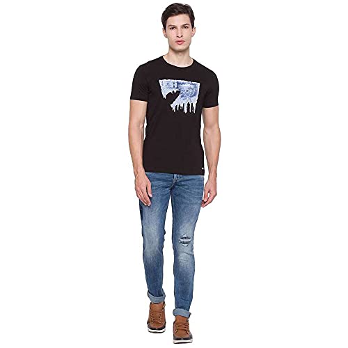 Image of Spykar Men's Solid Slim Fit T-Shirt