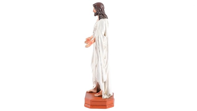 Estatua Resurrección de Cristo Católica 8 pulg Resina Pintada miniatura 7