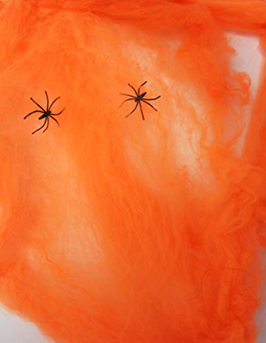 HOMRanger Simulation Spider Web,Halloween Horror Props,Decoración De La Casa Embrujada,El Dia De Todos Los Santos Suministros,Seda De Algodón Spider Cover
