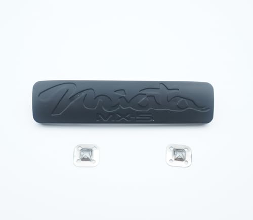 Image of 1x Miata MX-5 Replacement for 1998-2005 Rear Emblem Nameplate Badge (Matte Black)