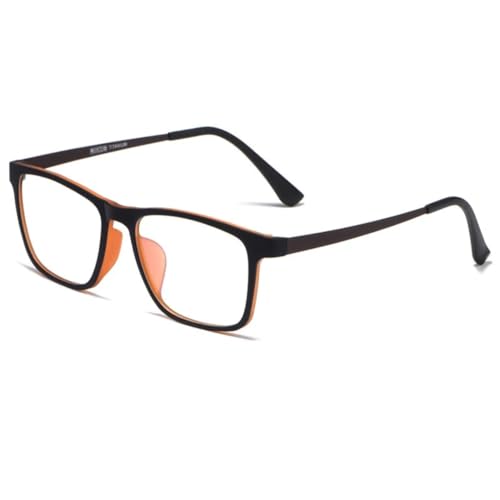 Lunettes de vue TR90 homme monture légère noir café transparente