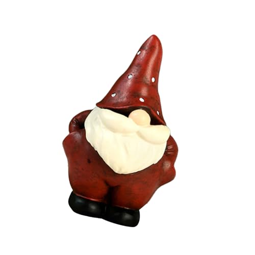 Xinsheinelry Figurine de Père Noël elfes de Noël pour festival, décoration d'intérieur, nains de résine, décoration miniature, aquariums