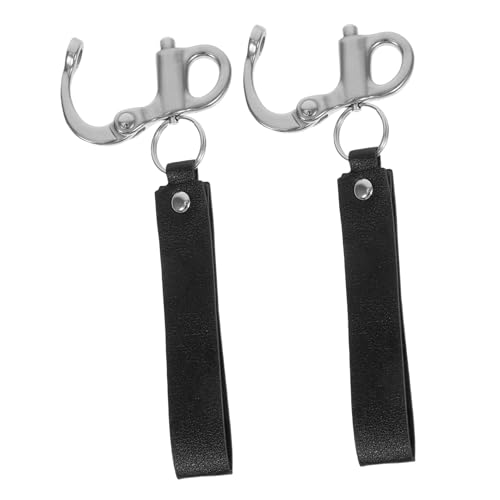 PRETYZOOM Stainless Steel Firefighter Shackle Hook Swivel Snap Shackle for Quick Release Buckle Boat