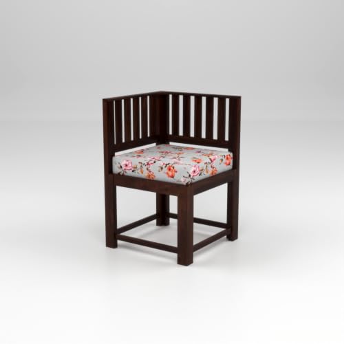 Image of Solid Sheesham Wood Dining Chair Set of 2 | Wooden Arm Chairs with Cushion | Living Room Chair | Dining Table Chair | Modern Wooden Furniture