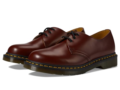 Image of Dr. Martens Unisex 1461 Oxford Shoe, Cherry Red, 10 Women /9 Men