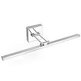 Ralbay LED Modern Bathroom Vanity Light 21.7 inch 12W Rotable 180° Modern Vanity Light Stainless Steel Modern Bathroom Vanity Light Fixtures 5500K~6000K Cool White Light