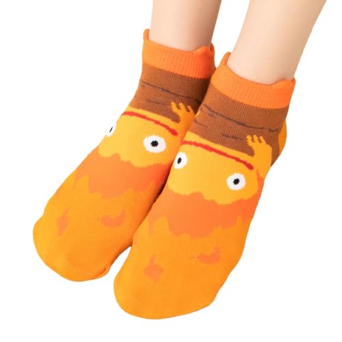 [フクスケ] カルシファー パペットソックス スニーカー丈 23-25cm レディース 靴下