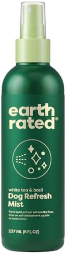 Earth Rated Dog Deodorizing Refresh Mist Spray, White Tea & Basil, 8oz
