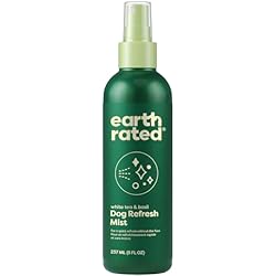 Earth Rated Dog Deodorizing Conditioner Spray, Conditioning & Odor-Eliminating Perfume for Dogs, for All Coat Types, Refreshing White Tea & Basil Scent, 8 oz