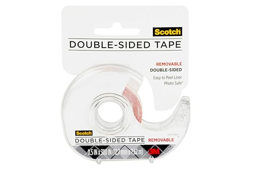 Scotch® Double Sided Removable Tape - 12.7Mmx7.62M