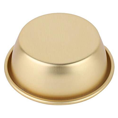 Olla de aluminio amarilla con doble asa, resistente y artesanal miniatura 3