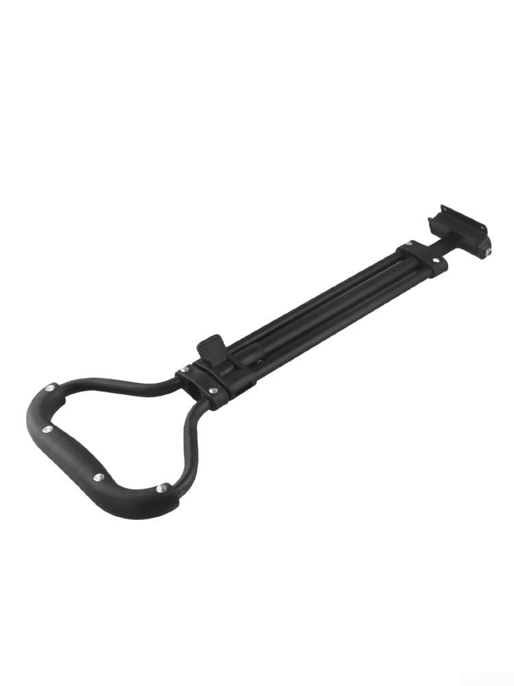 Mangue réglable en métal pour chariot pliable, poignée de rechange pour camping, shopping, plage, noir, 56 x 25 cm, forte capacité de charge