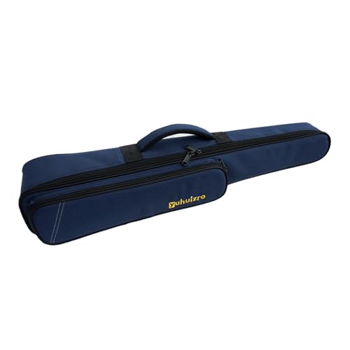 Tachiuwa Estojo para saxofone soprano e clarinete, bolsa de transporte para instrumento musical, leve e reto, estojo para saxofone soprano para palco, Azul