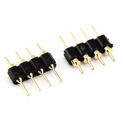 Uonlytech 50Piezas Conector de Encabezado de Pin de Pines LED Kit de Conector de Cabecera de Pin Proyectos de Bricolaje y Circuitos Electrónicos