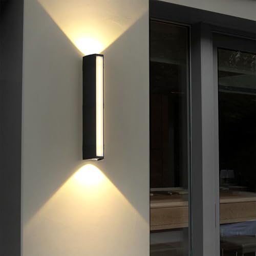 Applique murale LED extérieur étanche luminaire moderne haut bas jardin couloir