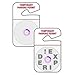 Brady 95682 5" Height, 3" Width, Red on White Color Cold Weather Temporary Self-Expiring Parking Permit, Legend "Temporary" (Pack Of 500)