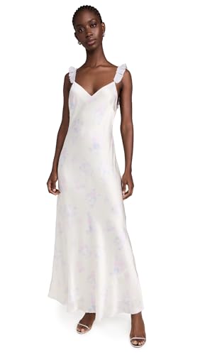 chinese dress ladies LOVESHACKFANCY Women's Elizabella Dress, Lilac Pearl, White, Floral, XXL at  Amazon Women's Clothing store
