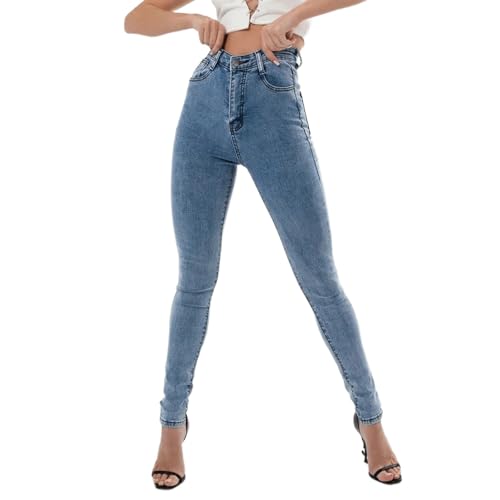 Skinny Jeans for Women Stretchy High Waist Slim Fit Tight Fitted Tummy Control Denim Pants Trendy Jeans Jeggings