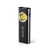 HOTLIGH Pocket Flashlight - 1000 Lumens EDC Flashlight Rechargeable with Two Magnetic Bases, Flat Flashlight for Car Repairing/Camping/Emergency (1 PC)