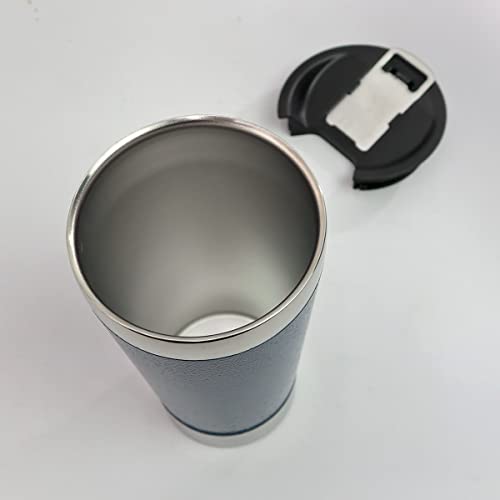 COPO ISOTERMICO DE AÇO INOX COM TAMPA E ABRIDOR 510ML (Azul)