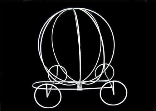 Wire Large Ball Carriage Centerpieces (1 Piece)