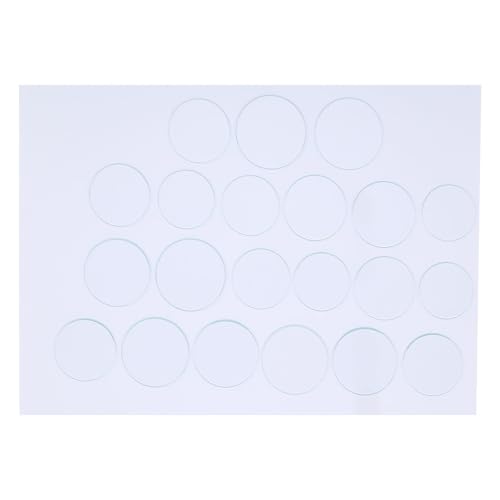 plplaaoo Watch Crystal Replacement Kit 35-45mm –21 PCS Mineral Glass Watch Lens Set 1.2mm Thickness, Round Flat Watching Crystal for Watchs Repair, DIY Watchs Glass Replacement Set for Common Models