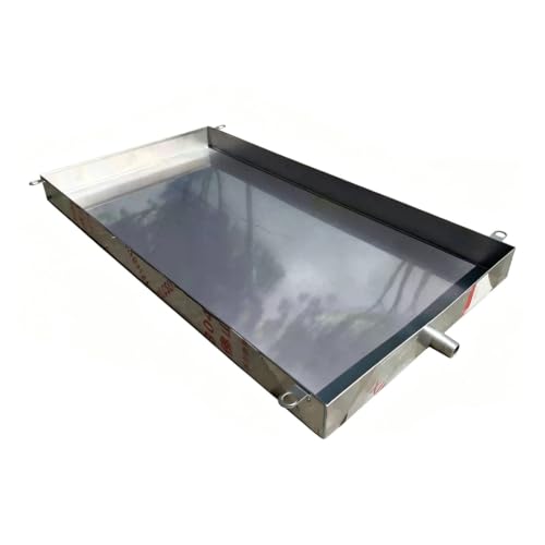 Bandeja Rectangular Antii Fugas de 0,8 mm Acero Inoxidable Bandeja Recogedora de Agua for Lavadoras Secadoras Maquinaria Industrial y Macetas de Jardín(12x24x1.2in/30x60x3cm)