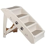 BBBuy Escaleras para perros y mascotas, escalones plegables para perros y gatos, rampa para mascotas altas para mascotas pequeñas y medianas, escalón de plástico duradero para uso doméstico
