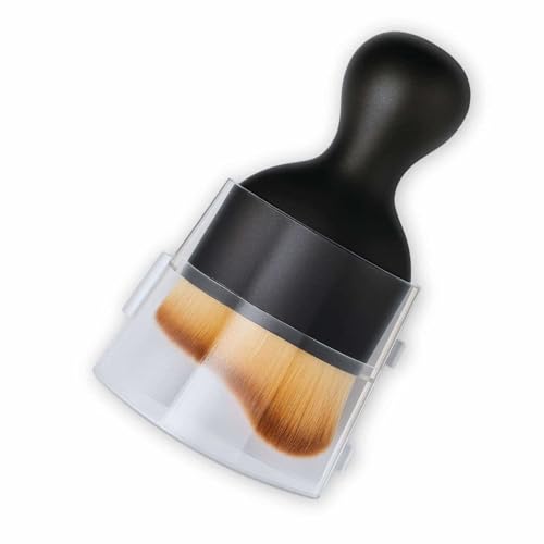 Yowfond 1 brosse de nettoyage de voiture, outil de nettoyage intérieur de voiture avec poils souples, pinceau de nettoyage pour l'intérieur de la saleté et de la poussière