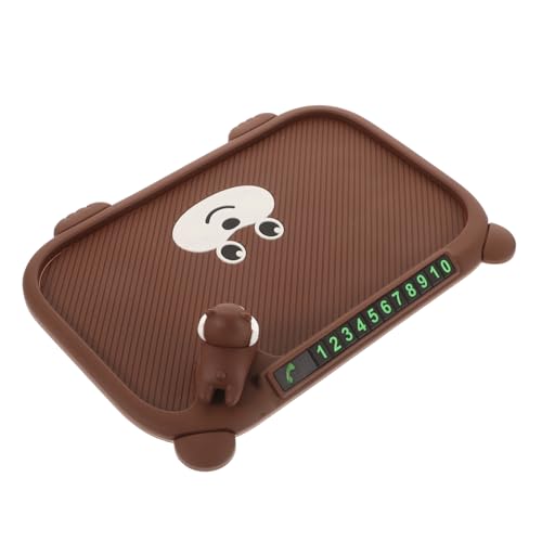 Alipis On Board Non Slip Mat Non Slip Phone Pad for Car Non Slip Dashboard Mat Car Dash Phone Holder Universal Car Dashboard Phone Holder Car Smartphone Wallet Stand Light Brown