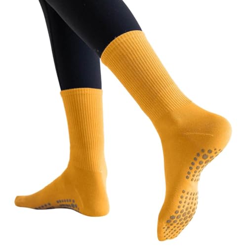 Long Pilates Socks Women With Grips Crew Bulk 3Pc Ladies Yoga Compression Socks Adult Ballet Workout Socks For Boots