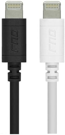 RND Apple Certified Lightning USB 6ft Cable (2-Pack) for iPhone (11, 11 Pro, 11 Pro Max, XS, XS Max, XR, X, 8, 8 Plus, 7, 7 Plus, 6, 6 Plus, 6S, 6S Plus) iPad (Pro, Air, Mini) and iPod (Black/White)