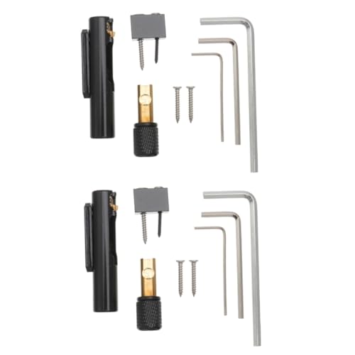 ERINGOGO 10 Strings Accessories for Musical Instruments Headless Bridge Single Bridge Bass Bridge Round Bridge Guitar, TA1138ADA04LP