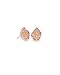 Kendra Scott Signature Tessa Rose Gold Plated Rose Gold Plated Drusy Stud Earrings