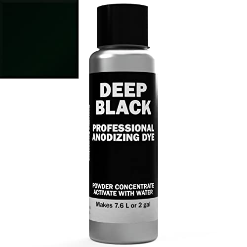 Professional Aluminum Anodizing Pigment Dyes | Black E-CRO | Light to Rich Black | Powder Concentrate Makes 7.6 Liters or 2 Gallons