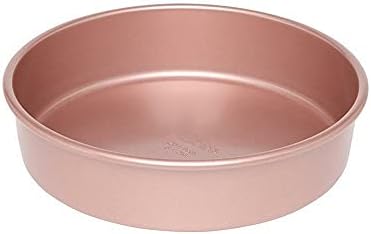 Wiltshire Rose Gold Cake Tin Ø20 cm, Robust Cake Pan with Non-Stick Coating, Round Coated Pie Tin, Sheet Steel Bakeware, Dimensions: 22x5cm