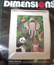 Jungle Wildlife Dimensions Needlepoint Kit