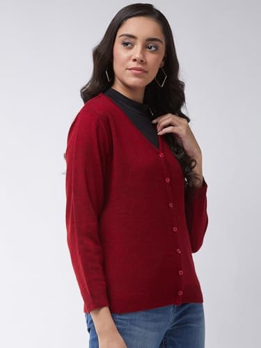 Image of Pivl Womens Winter Season V Neck Full Sleeves Sweater /Cardigan