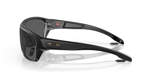 Oakley Mens OO9416 Split Shot Rectangular Sunglasses, Matte Black/Prizm Black Polarized, 64 mm